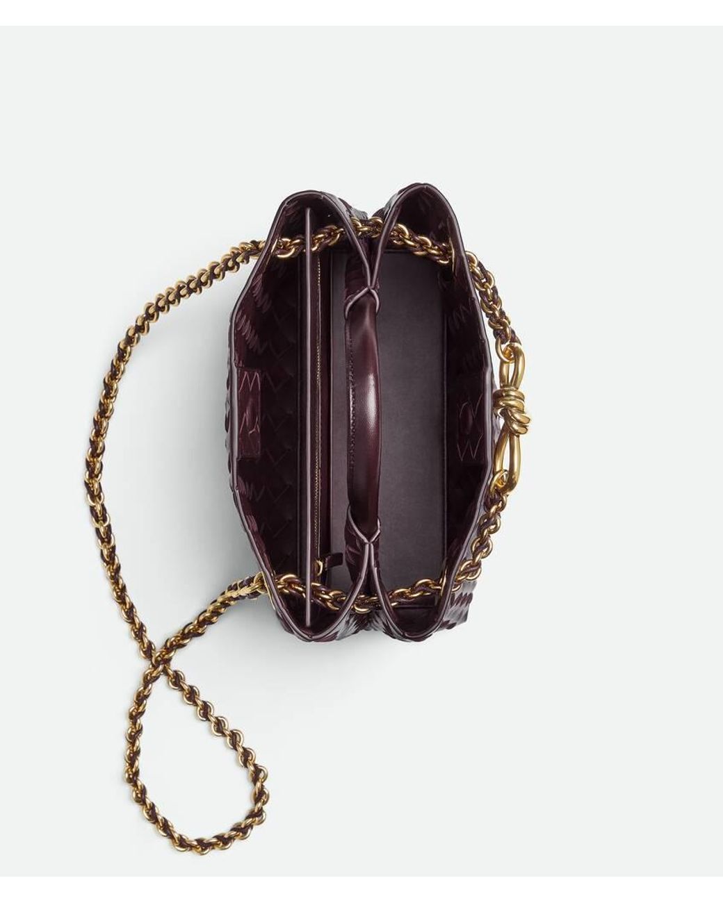 Bottega Veneta Purple Small Andiamo Chain