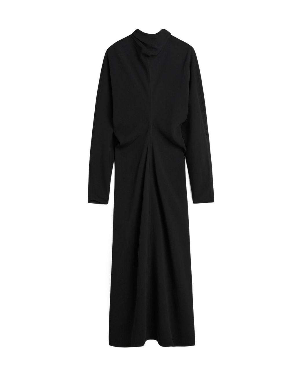Totême Black Slouch Waist Scarf Dress