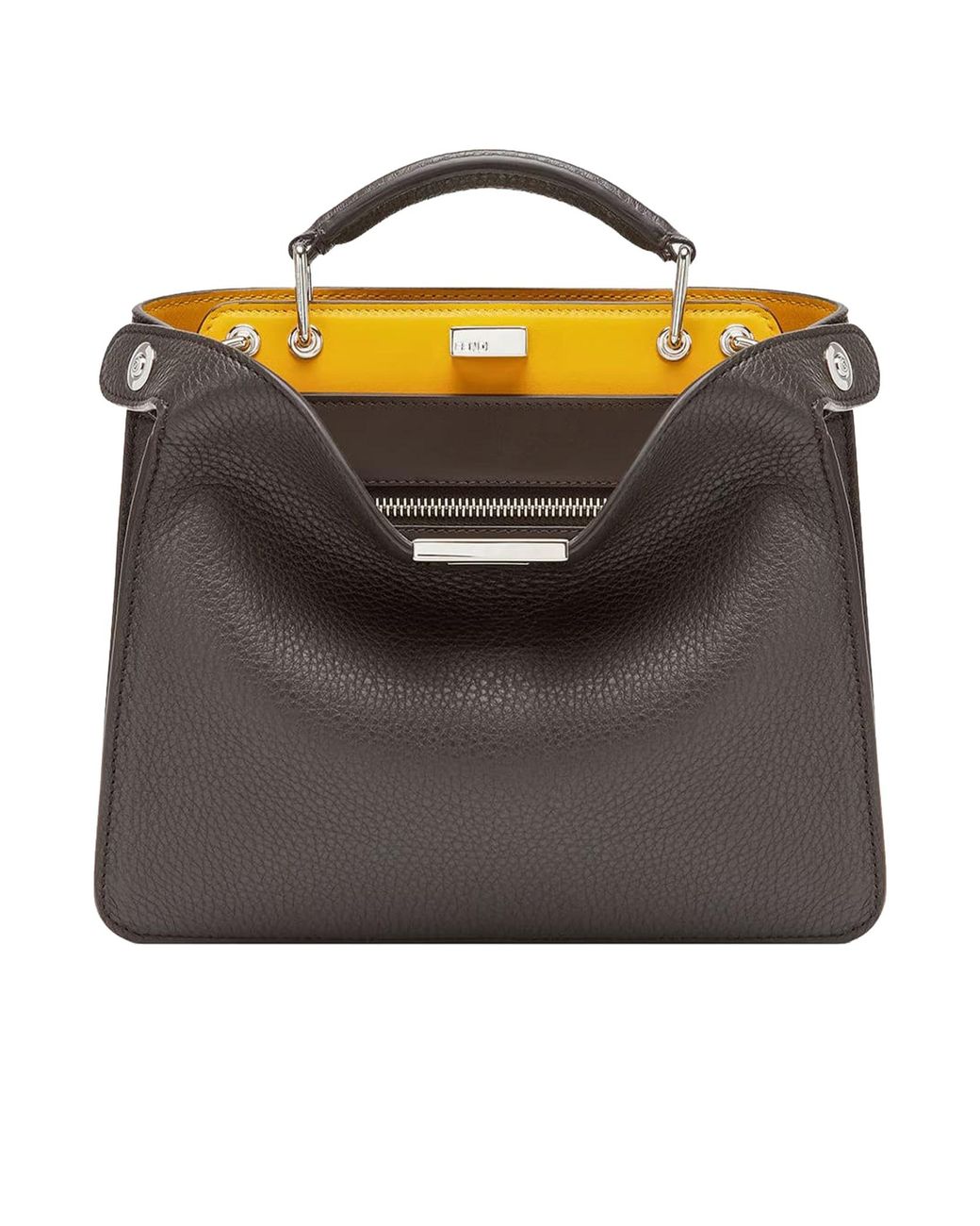 Fendi Black Peekaboo Iseeu Mini Tote Bag for men