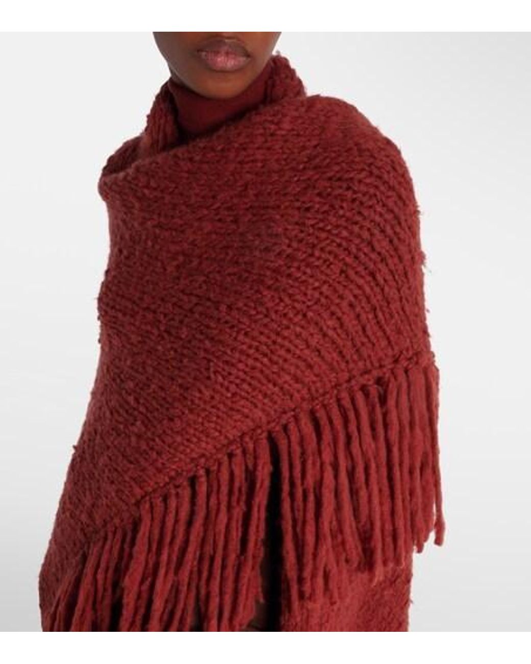 Gabriela Hearst Red Lauren Cashmere Wrap