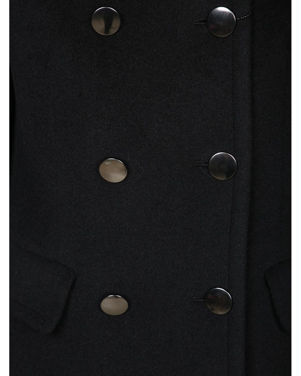 Tagliatore Black Double Breasted Coat