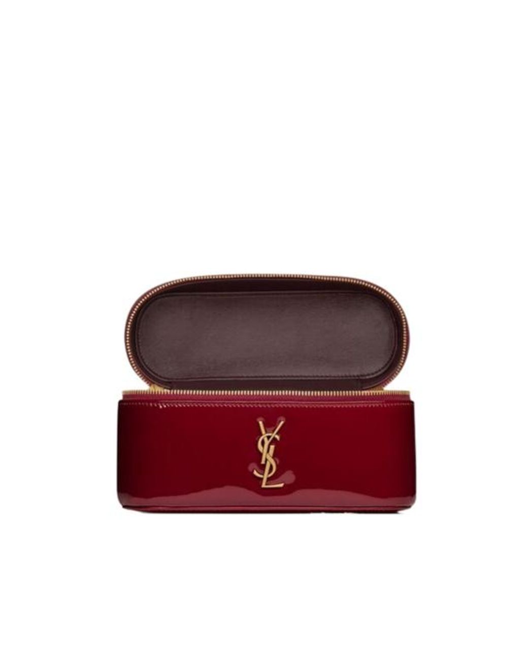 Saint Laurent Red Gaby Vanity Clutch Bag