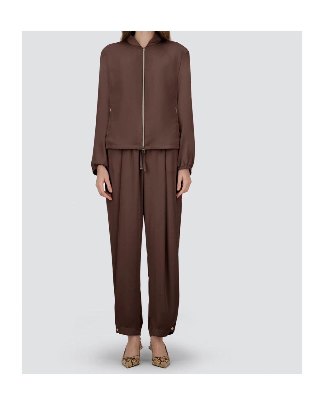 Herno Brown Resort Bomber Jacket