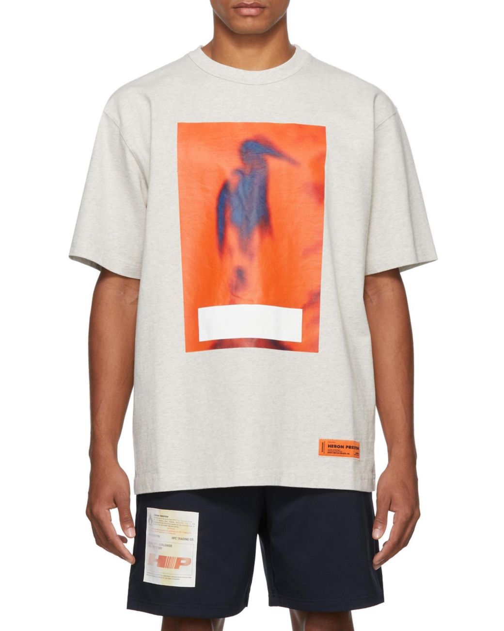 Heron Preston White Censored Cotton T-Shirt for men