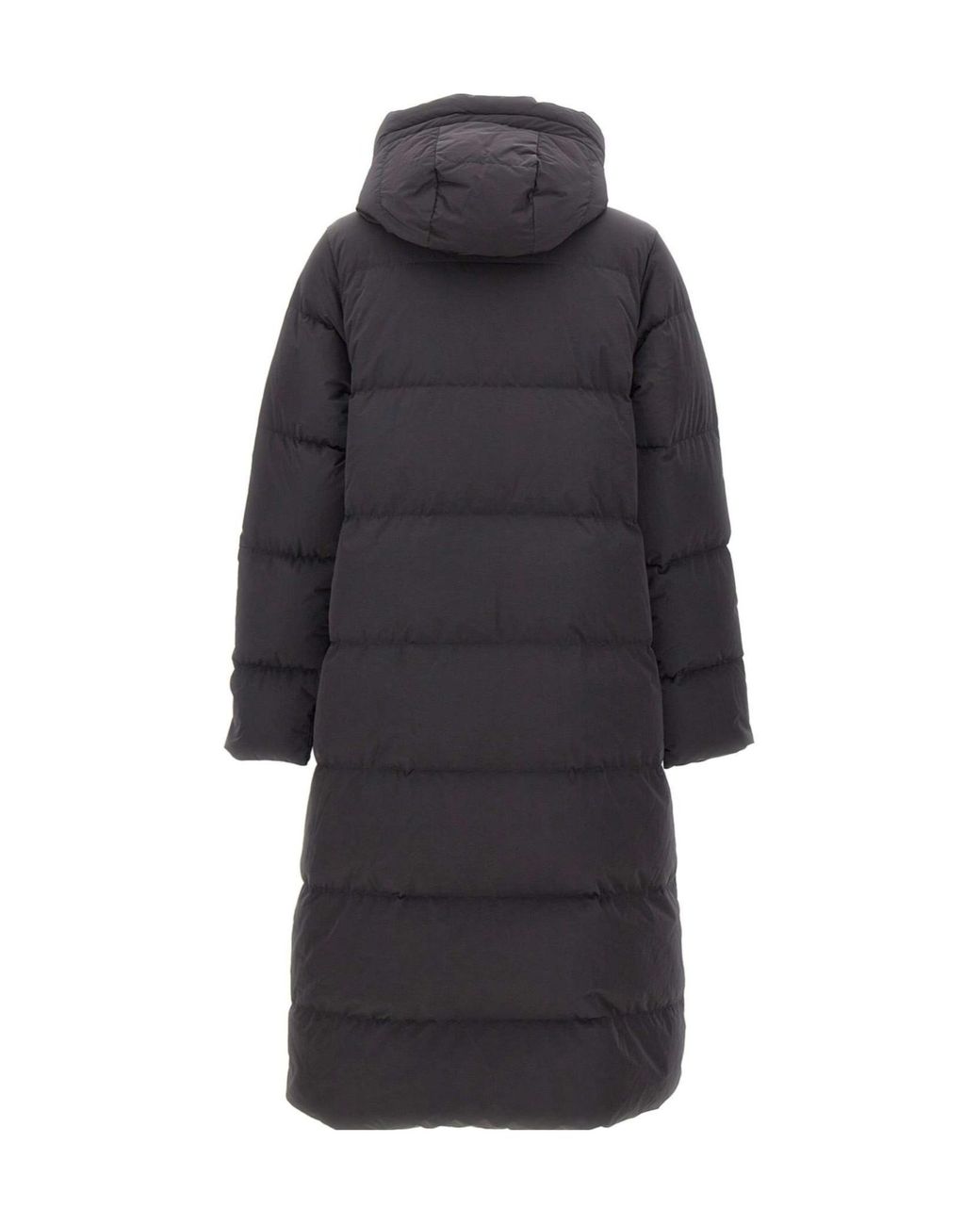 K-Way Blue Quilted Hooded Coat