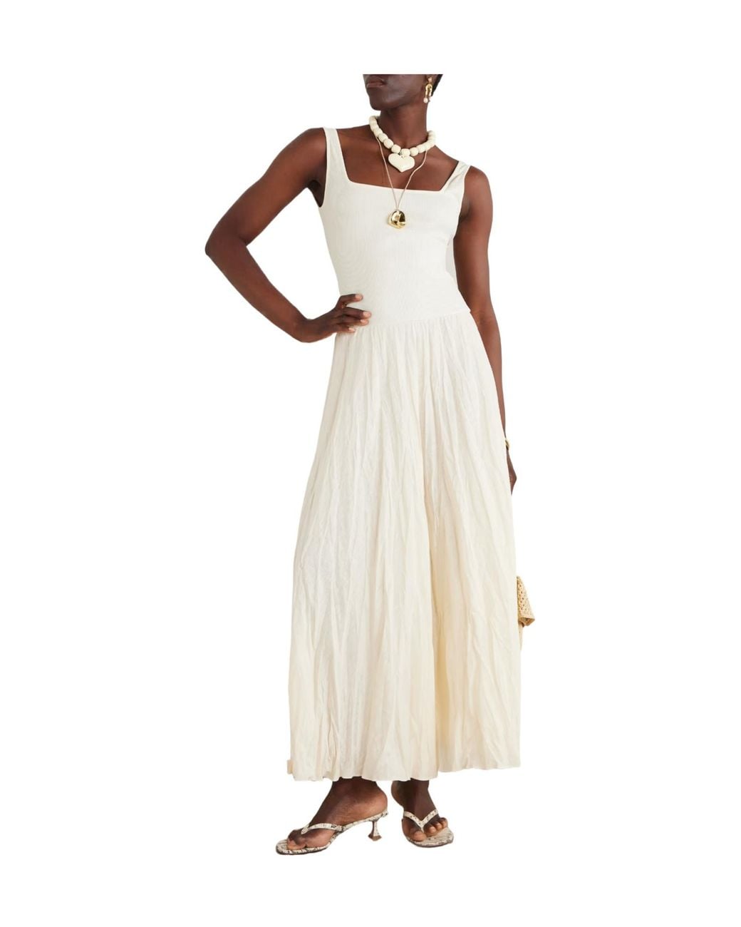 Johanna Ortiz White Mariner Maxi Dress