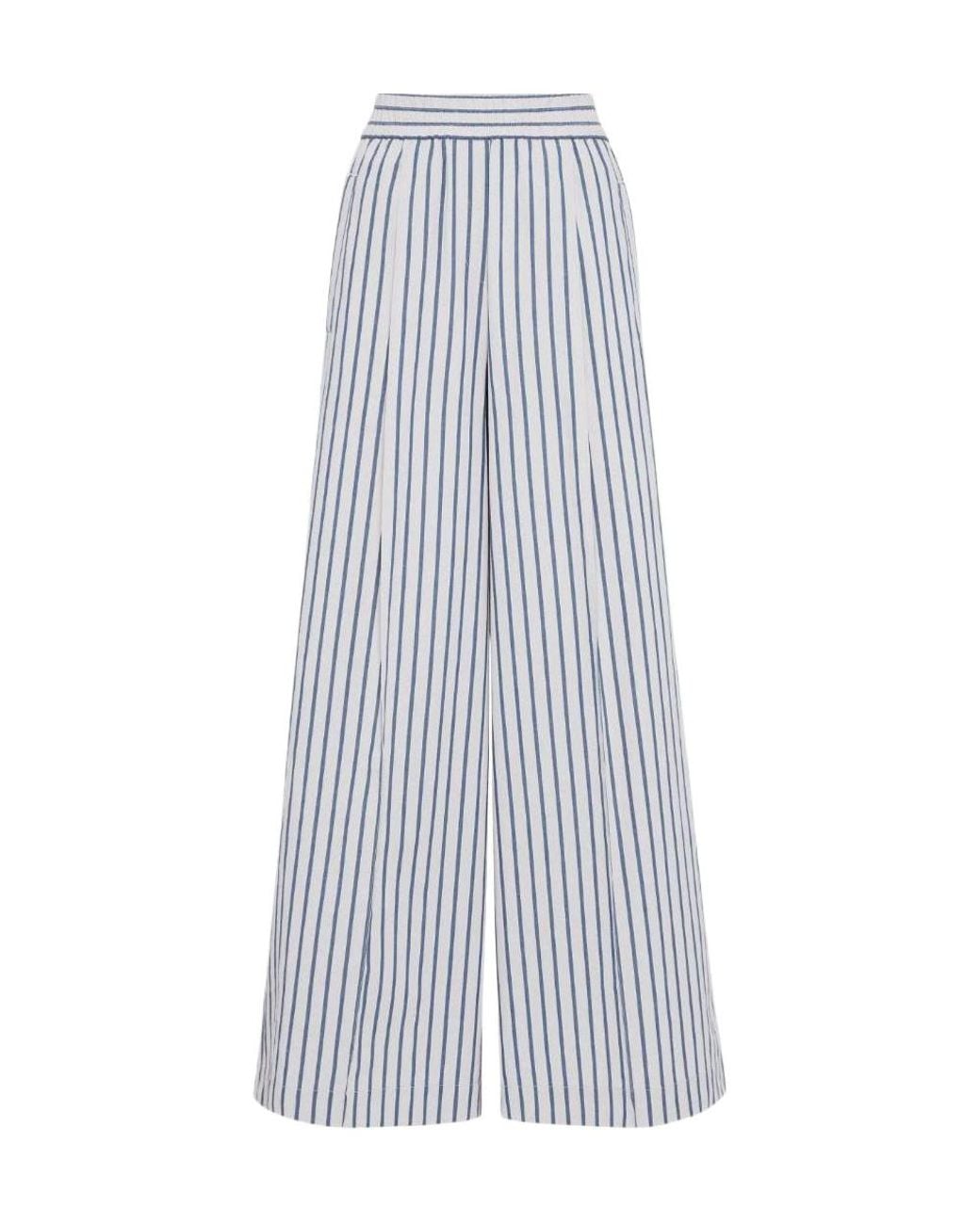 Brunello Cucinelli Multicolor Patterned Casual Trousers