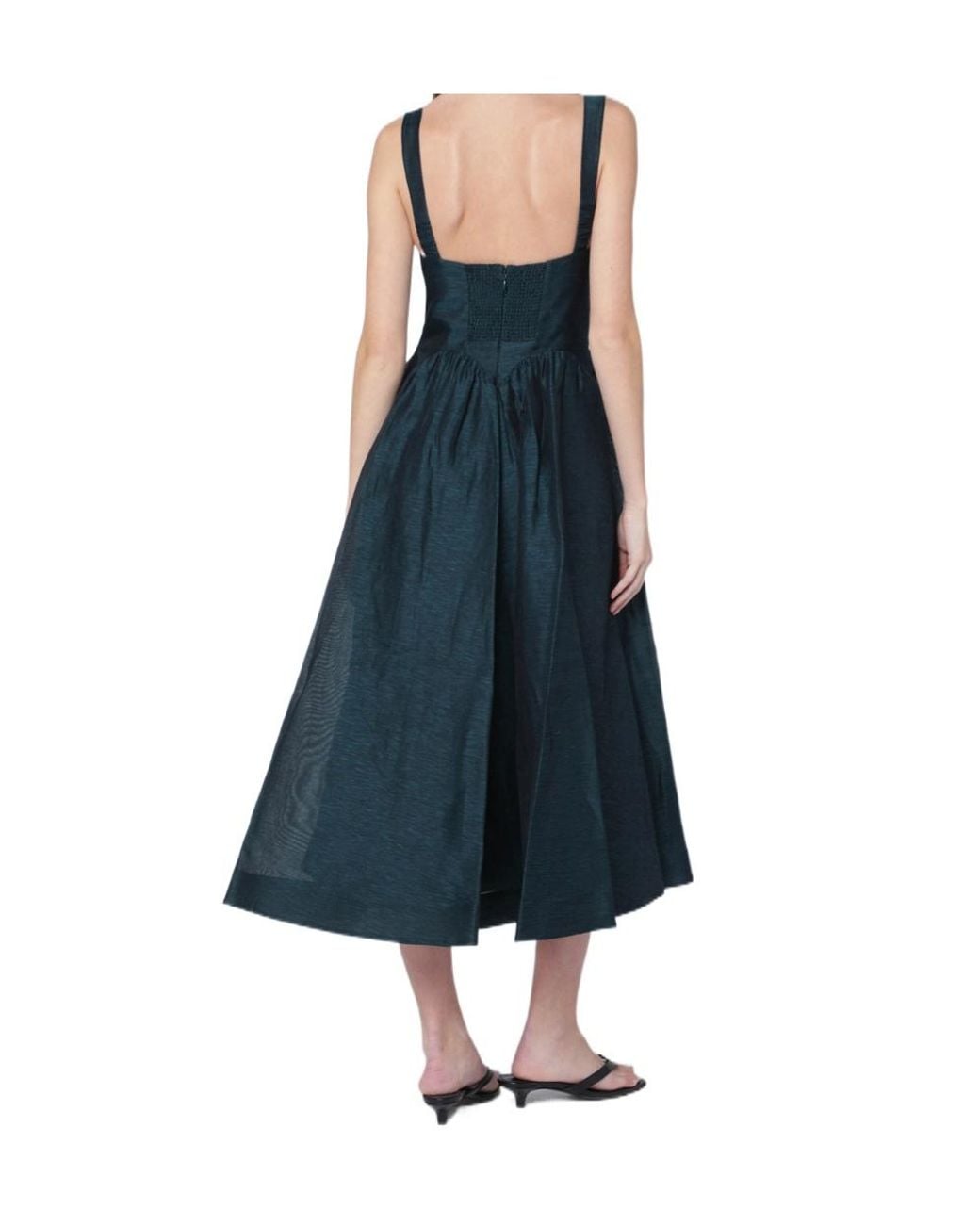 Zimmermann Blue Draped Dress