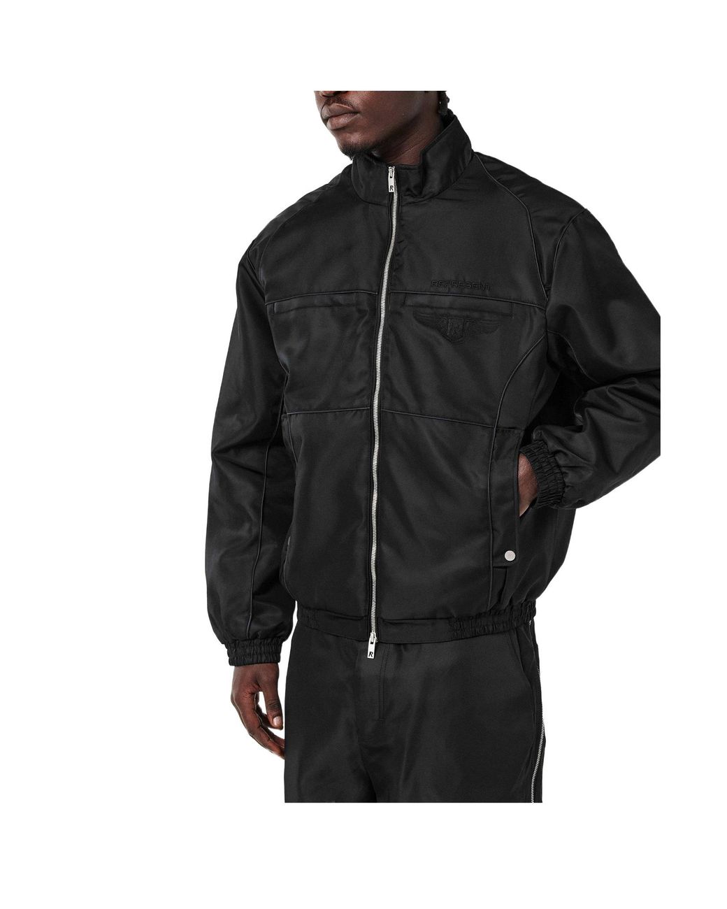 Represent Black Fashionable Coat for men