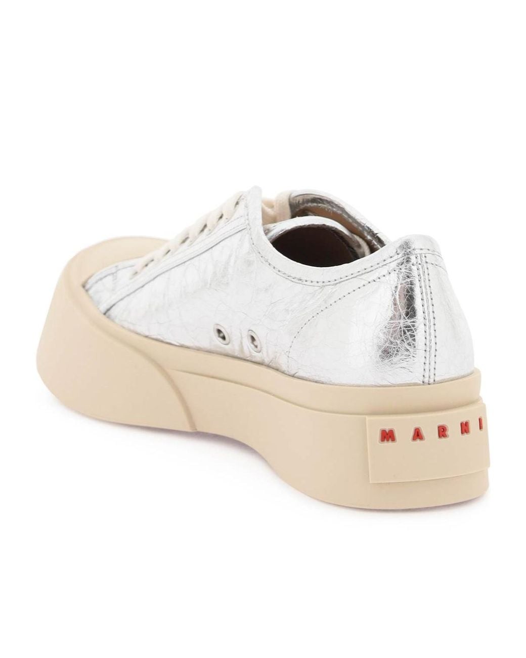 Marni White Pablo Lace-Up Sneakers