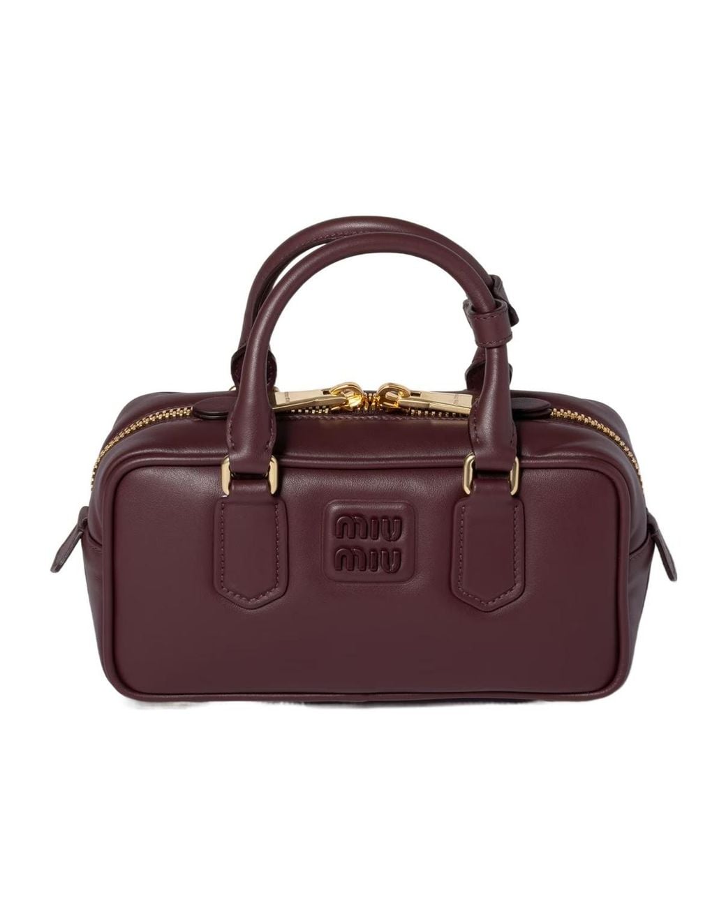 Miu Miu Purple Dual-Handle Shoulder Bag