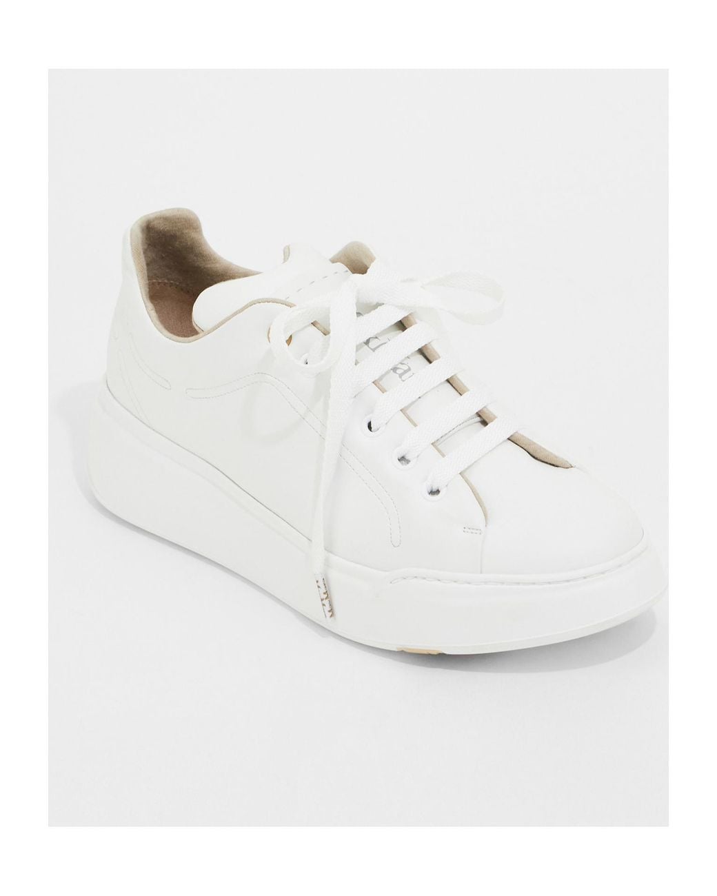 Max Mara White Leather Sneakers