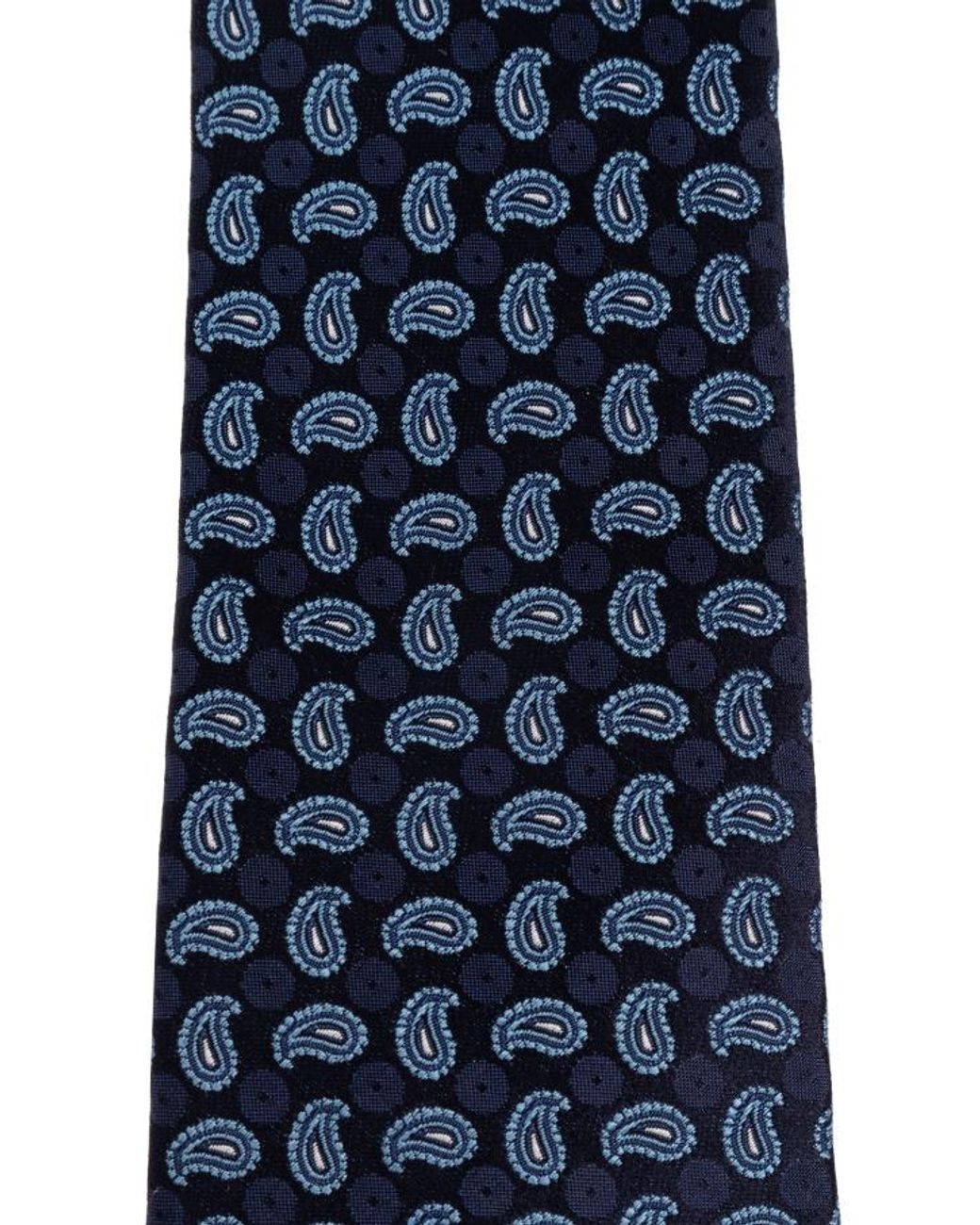 Etro Blue Jacquard Pointed-Tip Tie for men