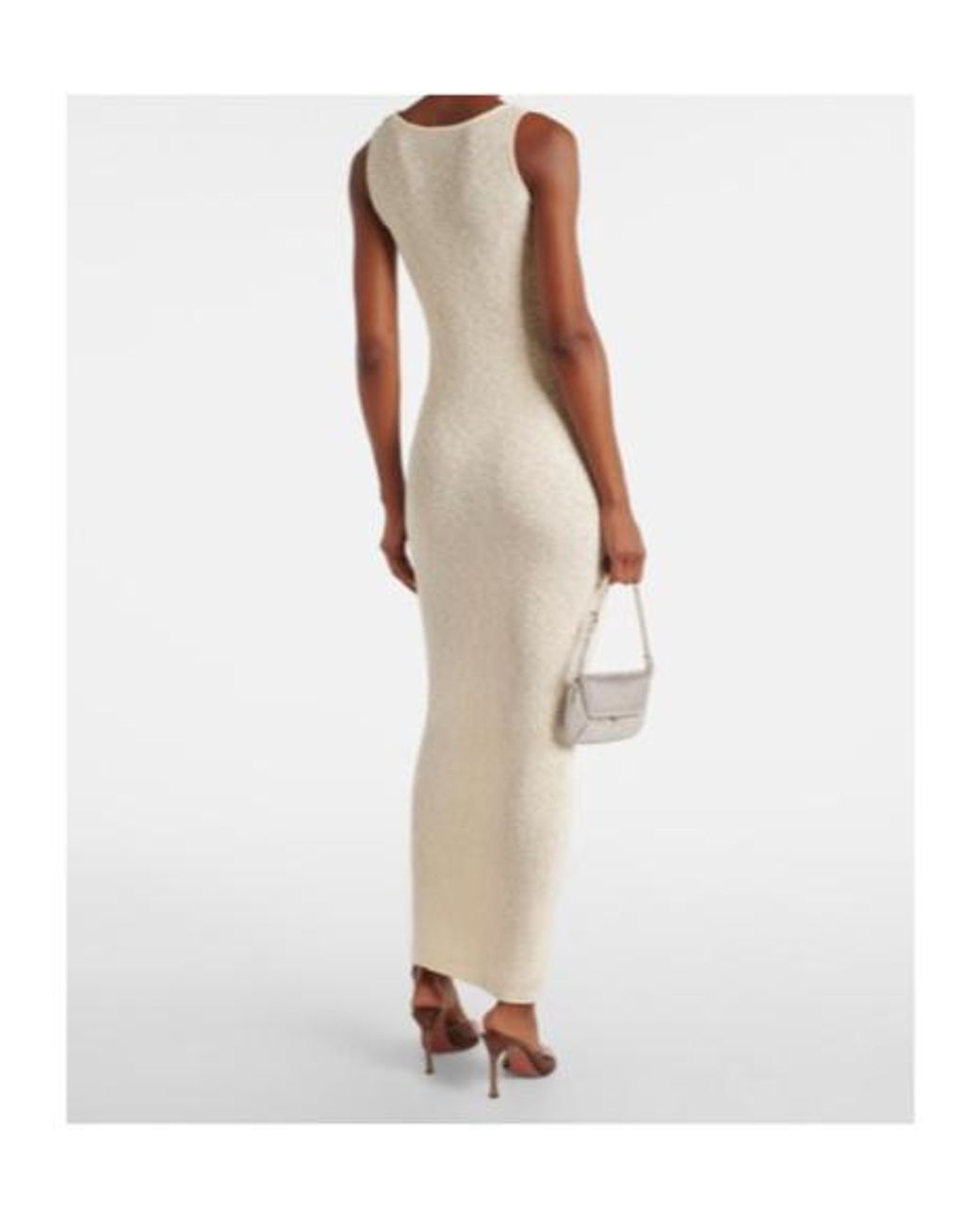 Magda Butrym White Crochet Linen And Cotton Maxi Dress