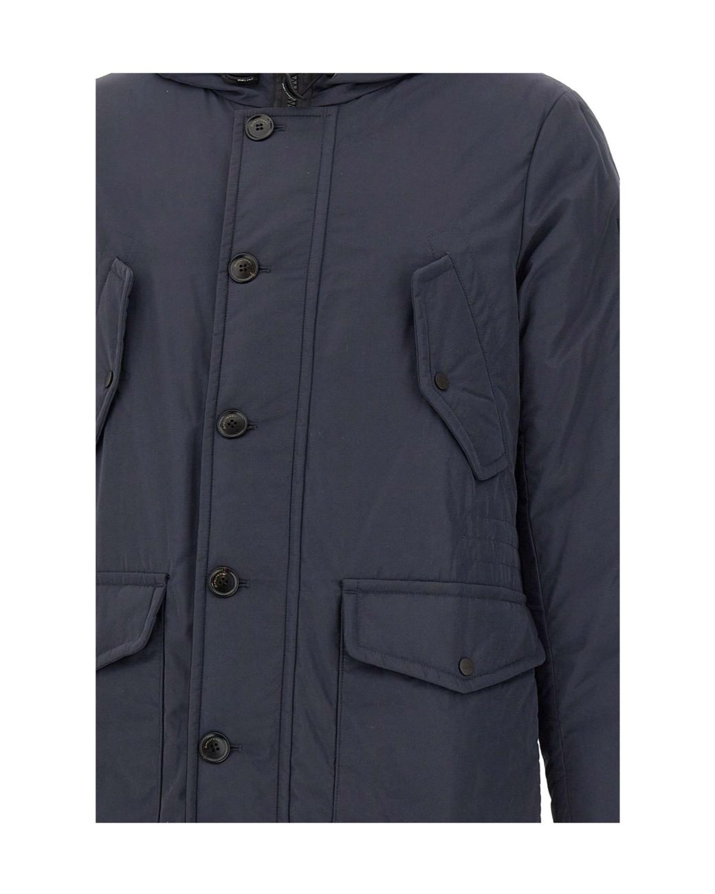 Peuterey Blue Hooded Parka for men