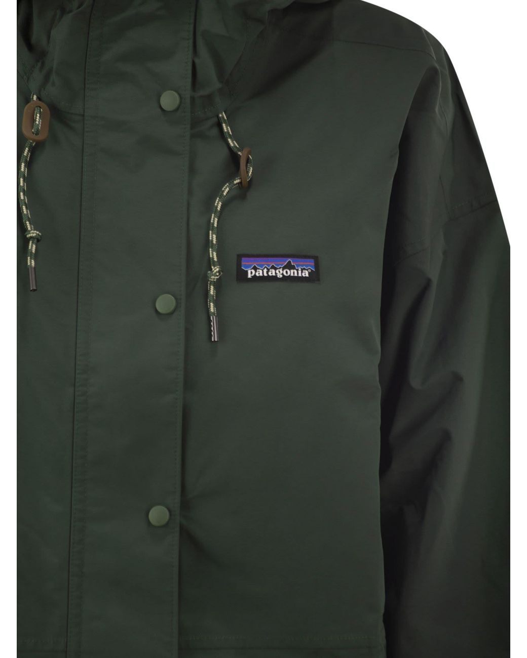 Patagonia Green Logo Patch Hooded Parka