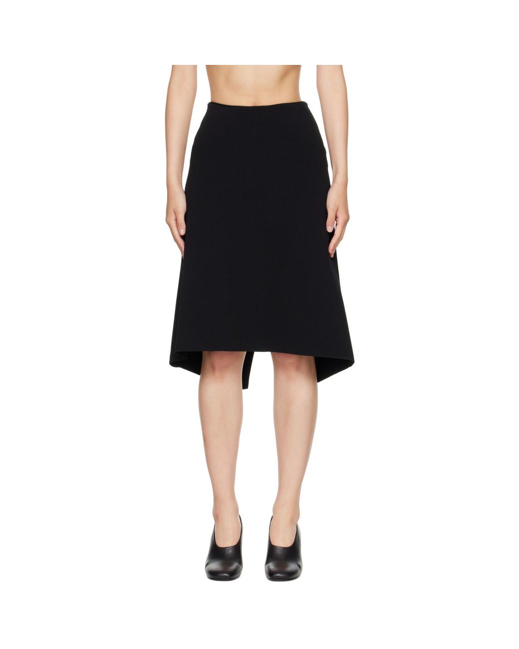 Totême White Back-Slit Skirt