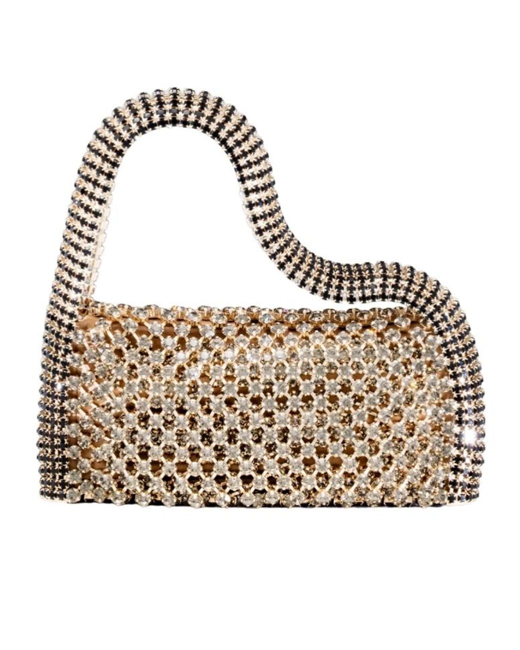 Benedetta Bruzziches Metallic Embellished Shoulder Bag