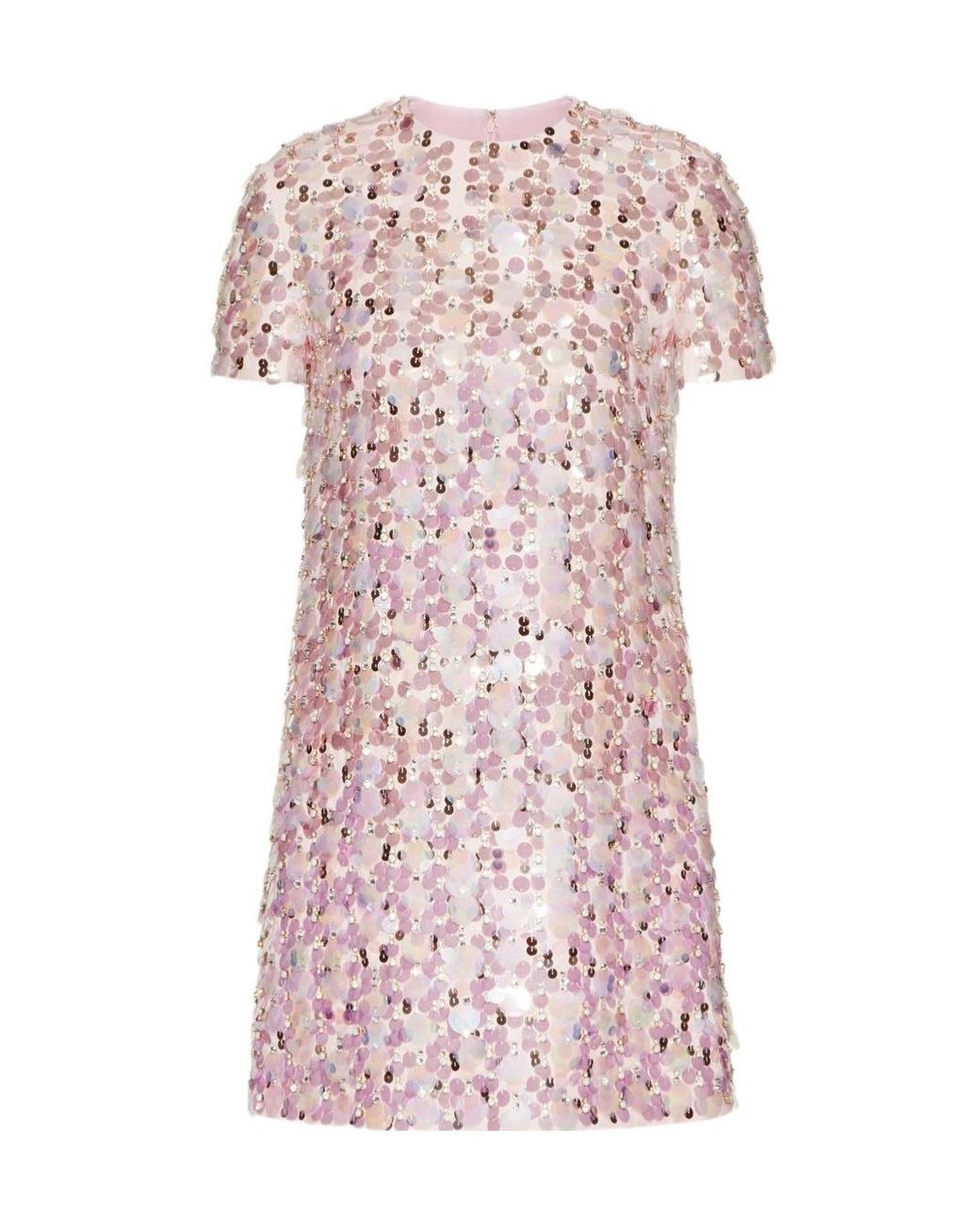 Valentino Pink Short Sleeve Dress