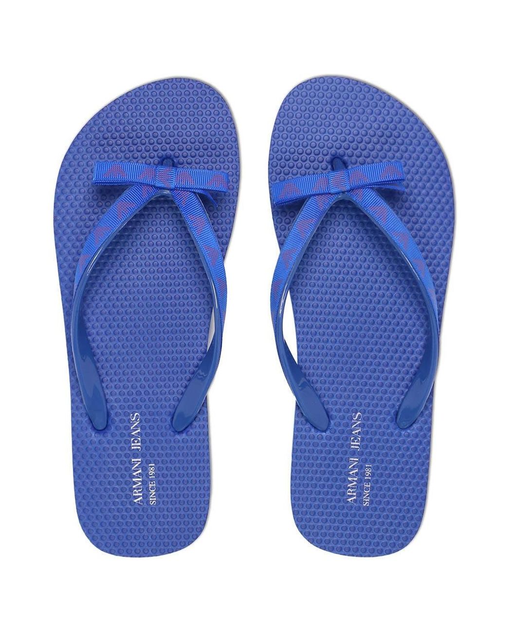 Armani Jeans Blue Logo Details, Flip-Flops for men