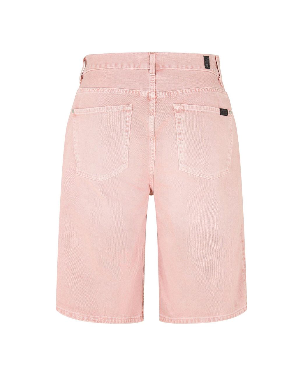 7 For All Mankind Pink Belt-Loop Shorts for men