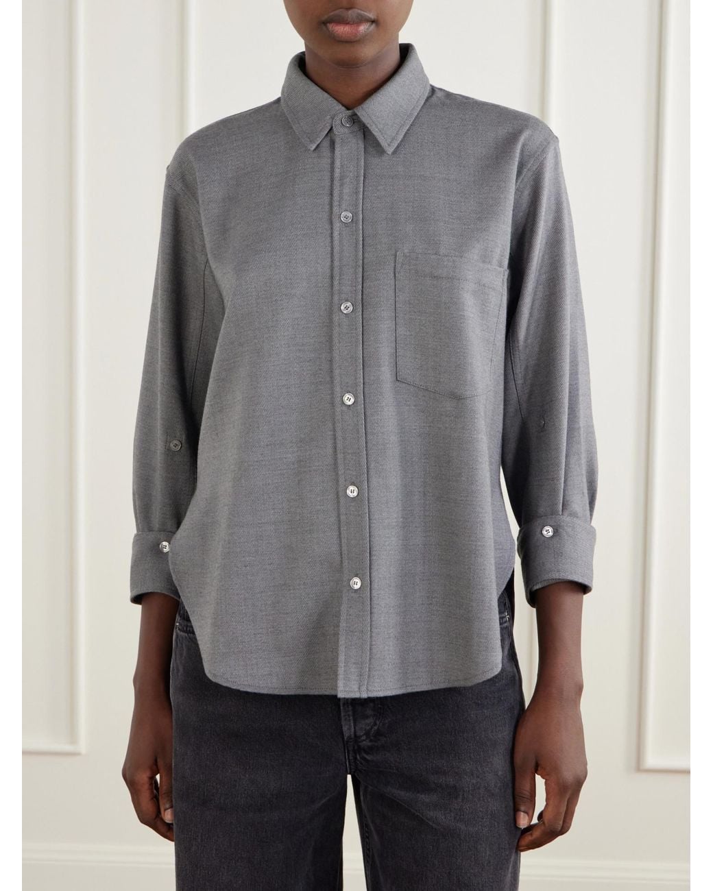 Citizens of Humanity Gray Wool Shirt