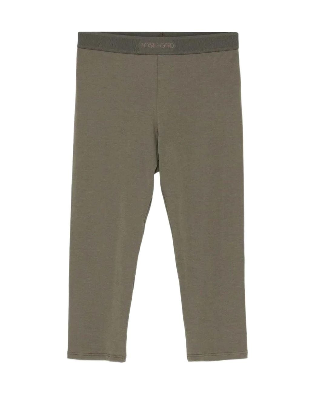 Tom Ford Gray Logoed Yoga Pants