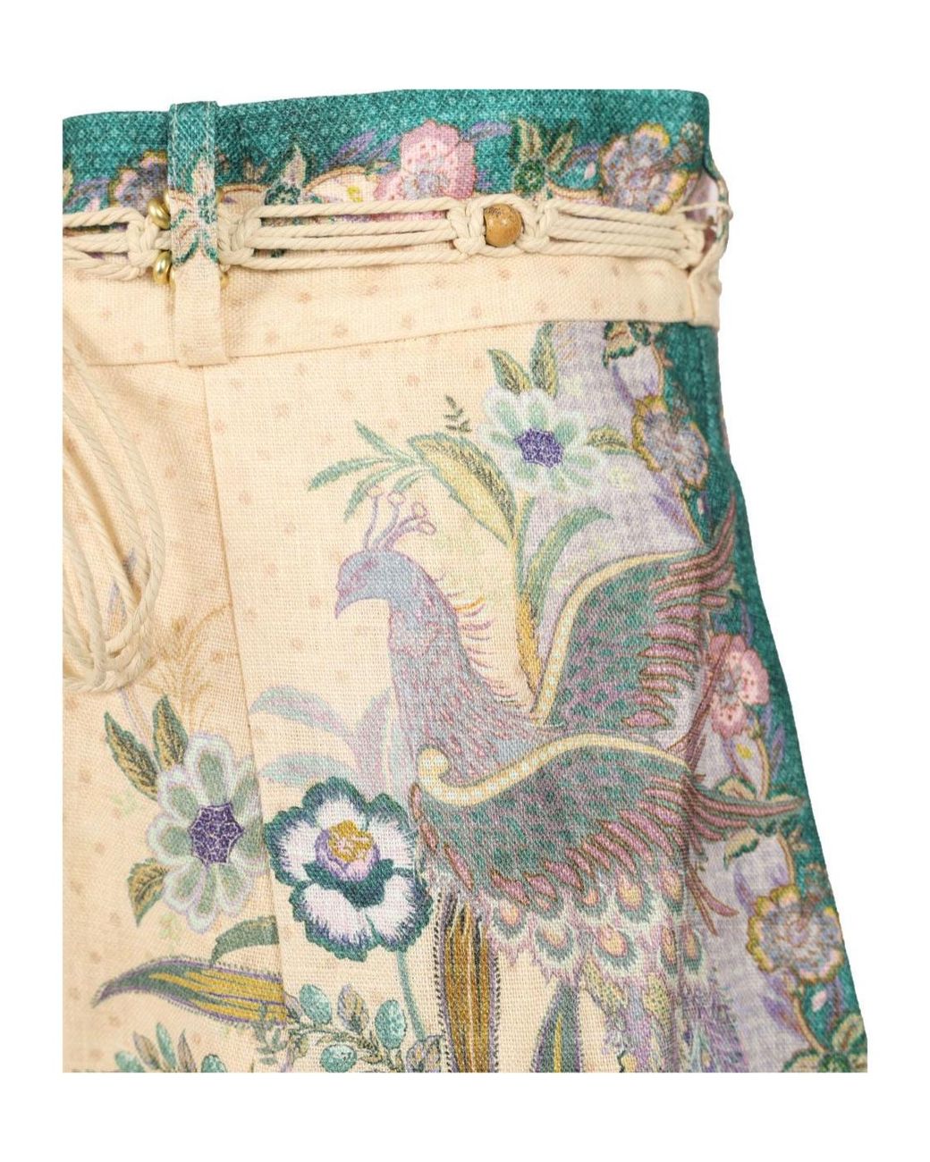 Zimmermann Natural "Indra" Shorts