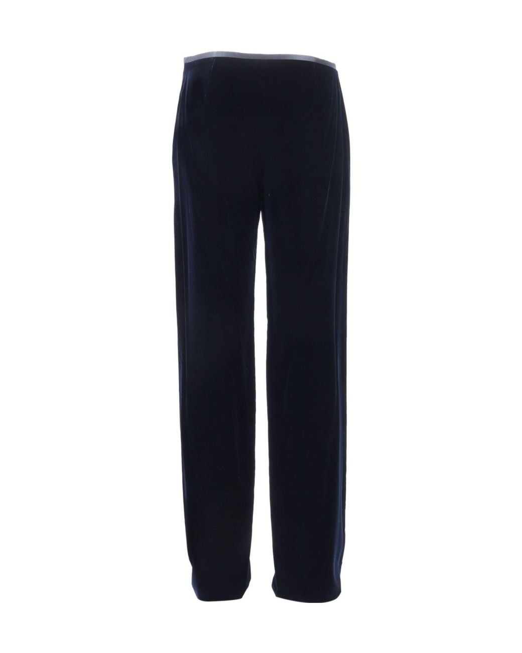 Emporio Armani Blue High Waist Straight Leg Pants