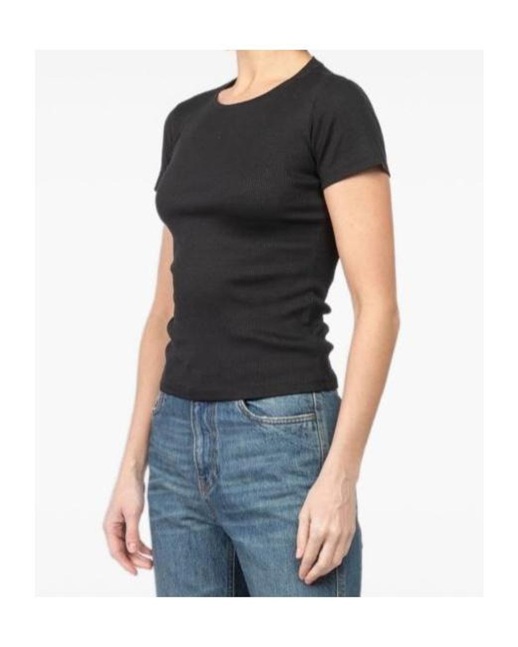 AYA MUSE Black Crew Neck T-Shirt