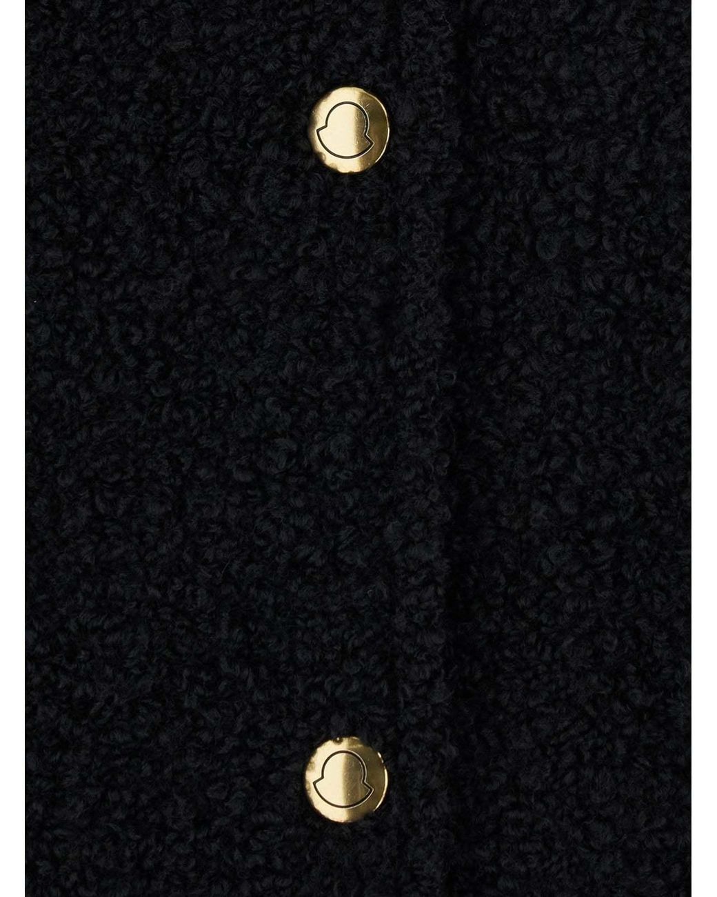 Moncler Black Zip-Up Padded Cardigan