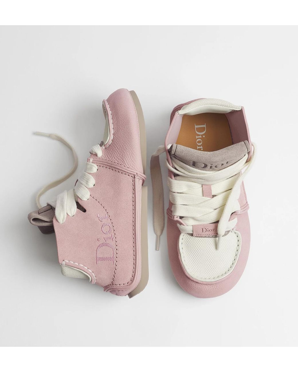 Dior Pink Roadie Lace-Up Boot