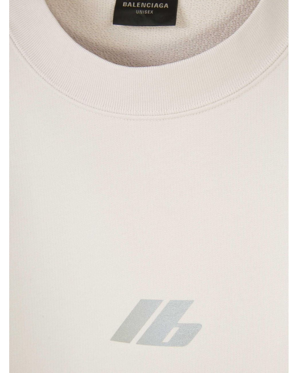 Balenciaga White Activewear Crewneck Sweatshirt