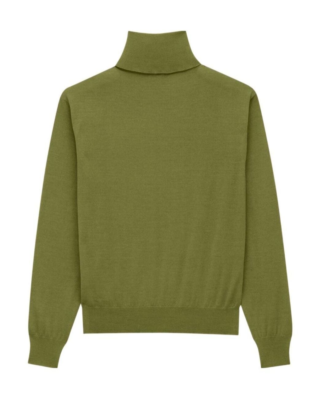 Saint Laurent Green Turtleneck Long-Sleeved Jumper