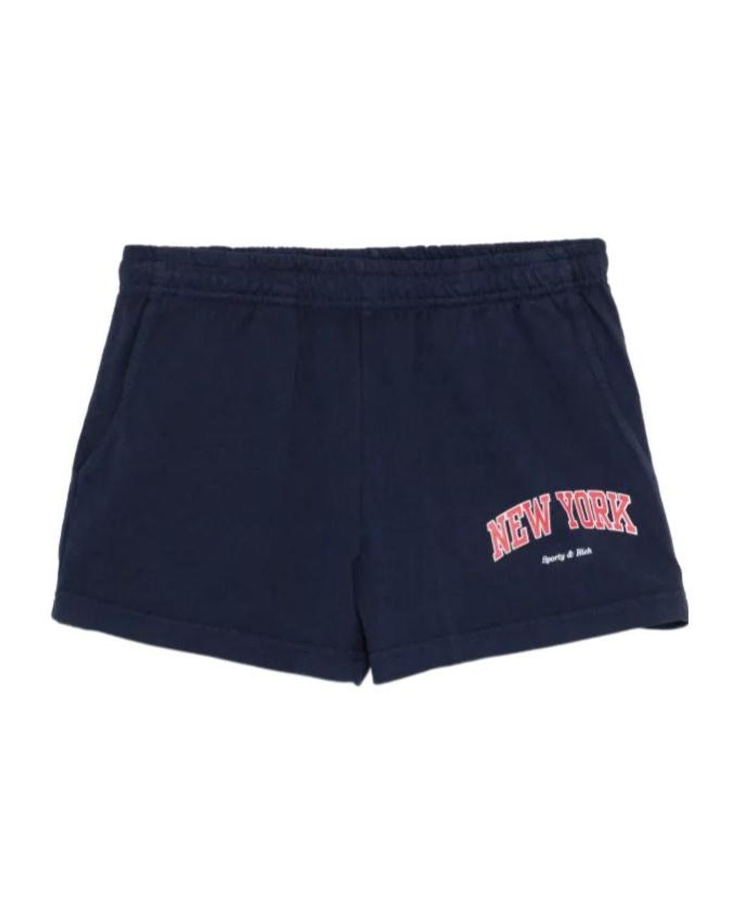 Sporty & Rich Blue New York Ivy Shorts
