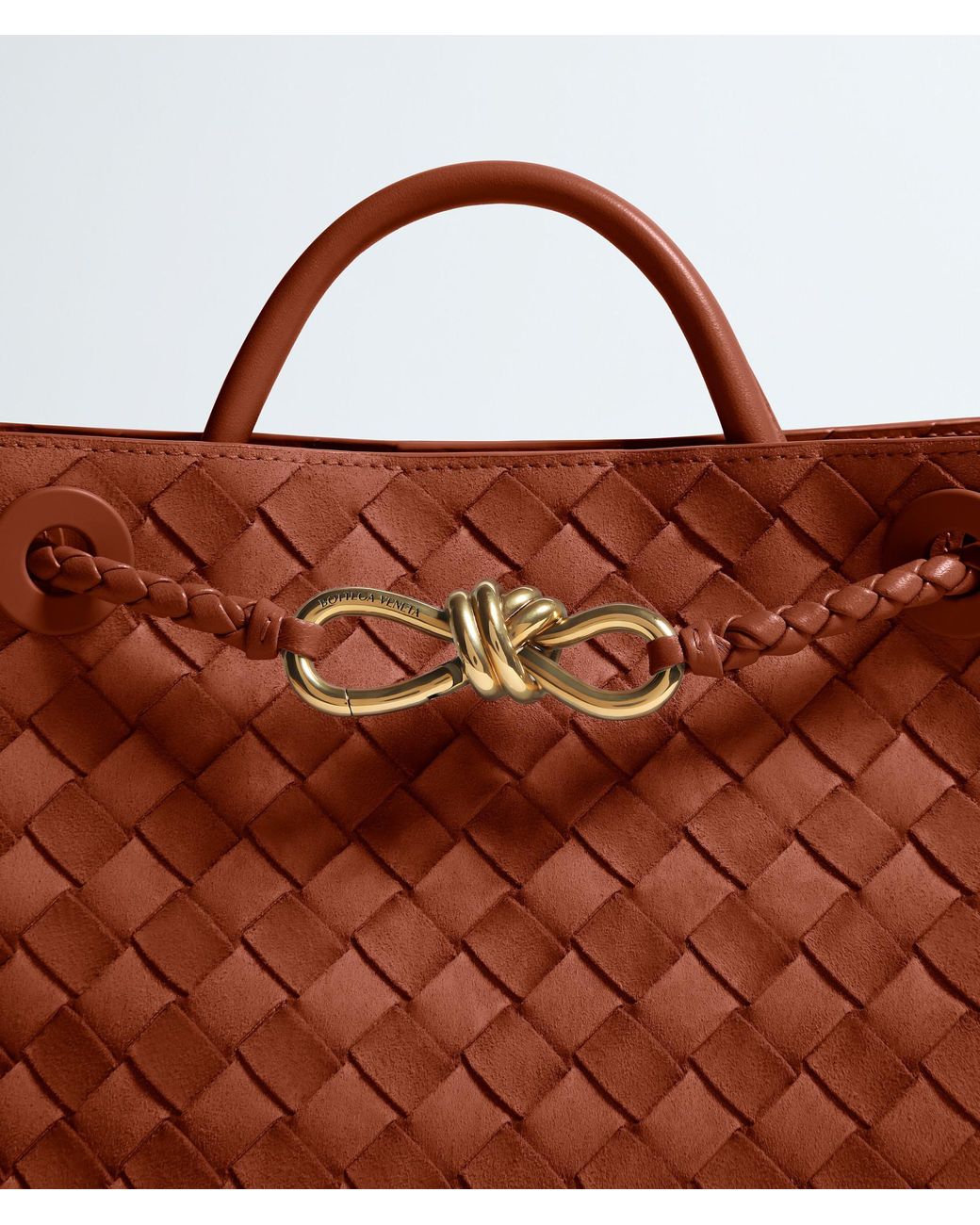 Bottega Veneta Red Small Andiamo Shoulder Bag