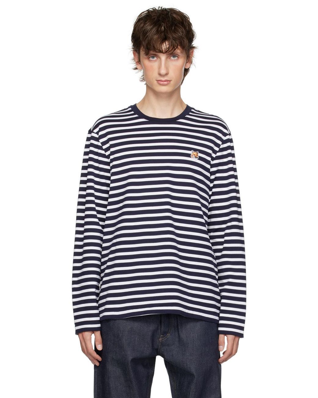 Maison Kitsuné Blue T-shirt for men