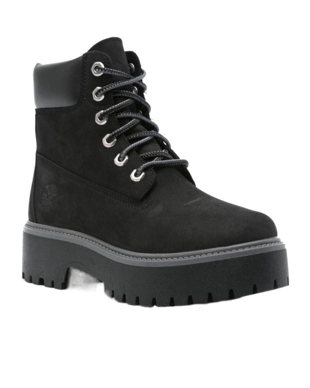 Timberland Black Lace-Up Ankle Boots