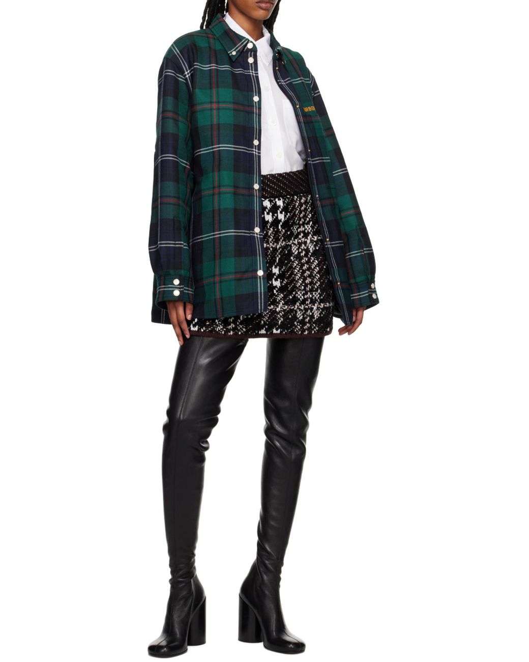 Burberry White Long-Sleeved Buttoned Shirt