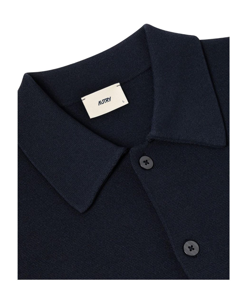 Autry Blue Striped Buttoned Knitted Jacket for men