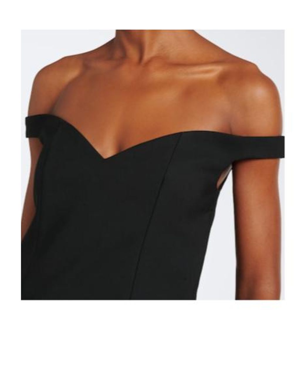 Rohe Black Off-Shoulder Top