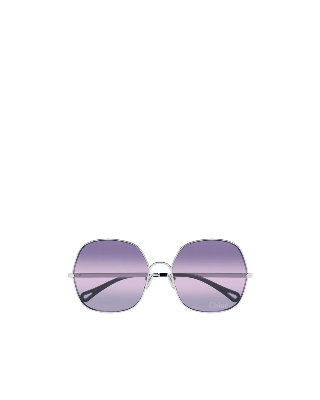 Chloé Purple Chloé Eyewear Geometric Frame Sunglasses