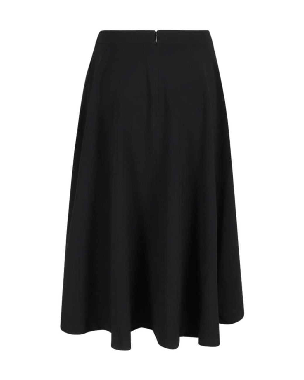 Filippa K Black Flared Mid-Length Skirt