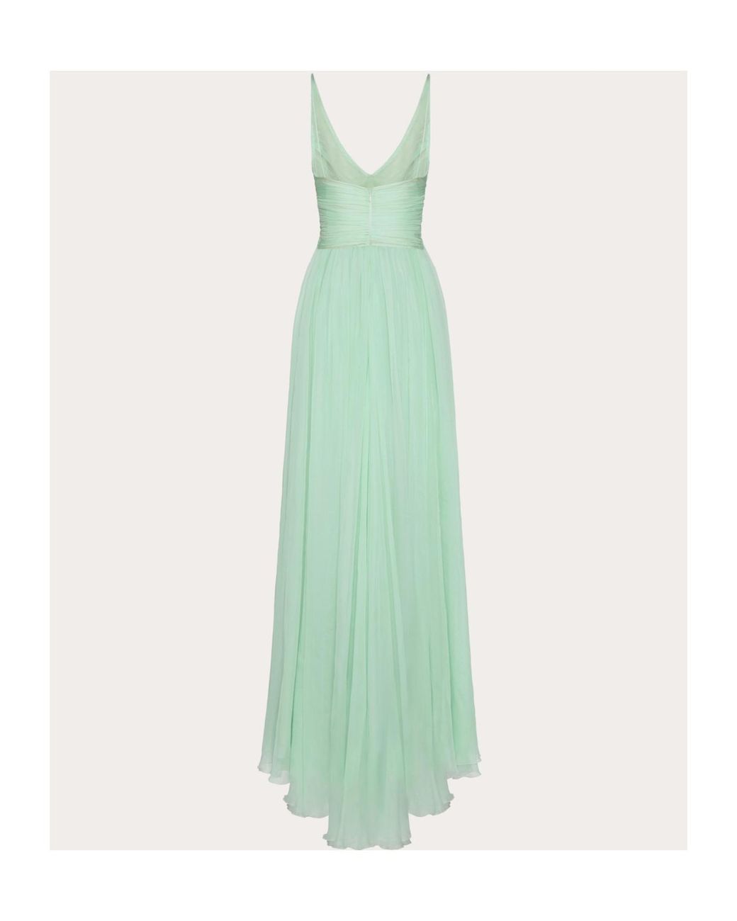 Valentino Green Sleeveless Evening Dress