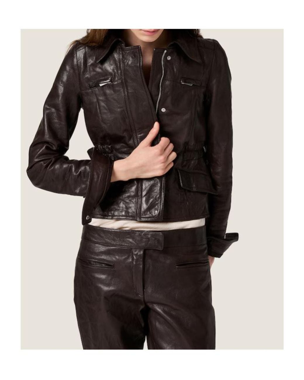 Miu Miu Black Leather Pants