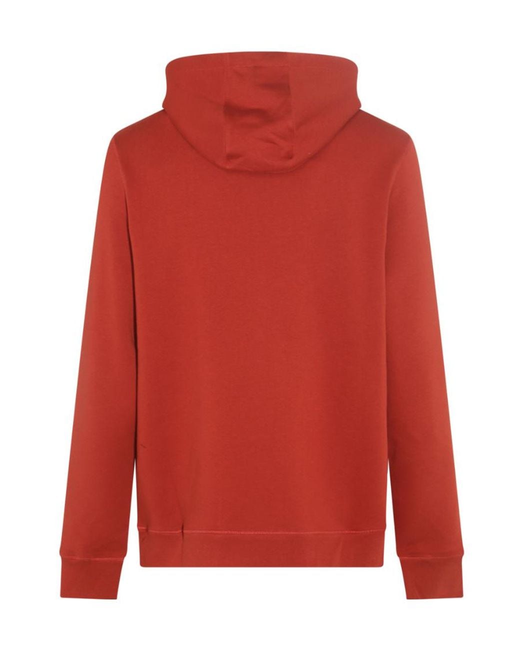 Maison Kitsuné Red Barbour X Maison Kitsuné Fox Head Hoodie for men