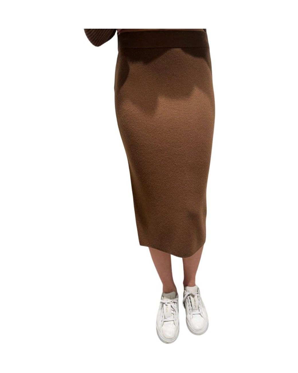 Max Mara Brown Studio Mstzucca Knitted Skirt