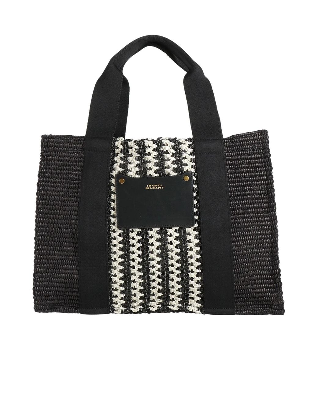 Isabel Marant Black Two-Color Large Handbag