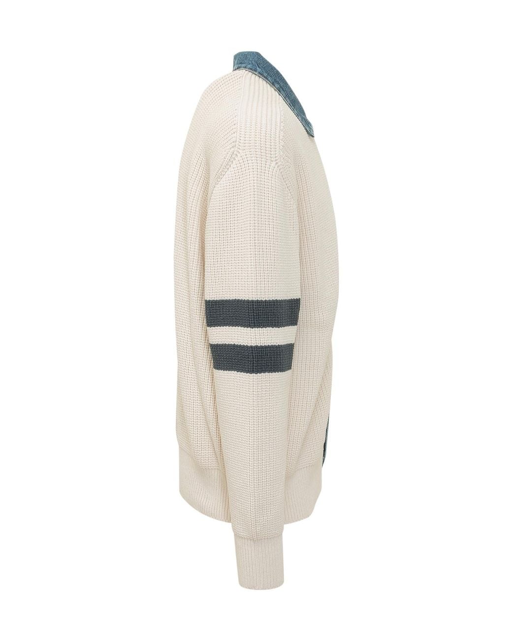 DSquared² White Long-Sleeved Button-Up Cardigan for men