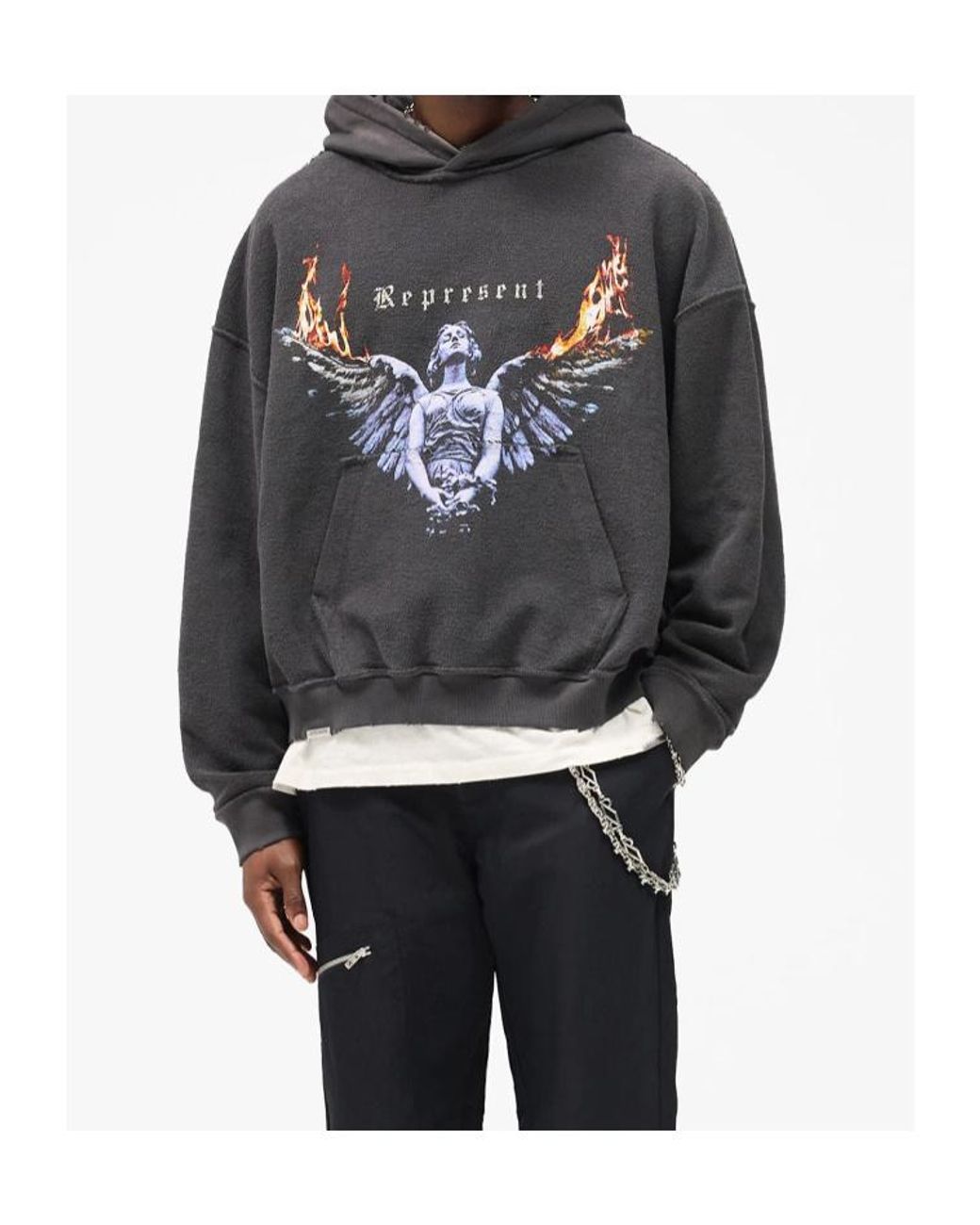 Represent Black Living Legacy Reversible Sweatshirt for men